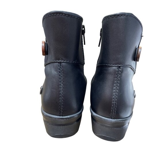 Keen Womens Black Leather Ankle Boots Size 8.5 SKU 9439 - Picture 9 of 11